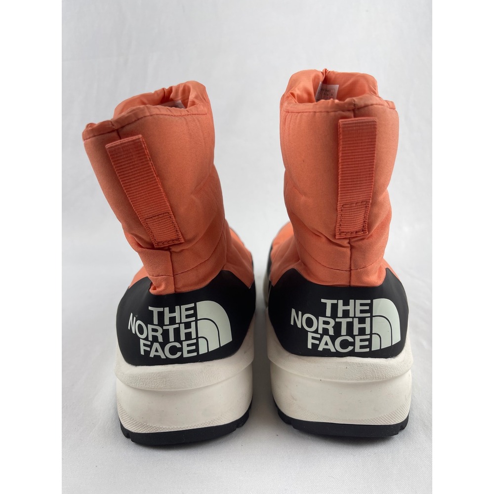 The North Face Nuptse II Dryvent Bootie Women 6 Orange Down Winter Puffer - Picture 4 of 11